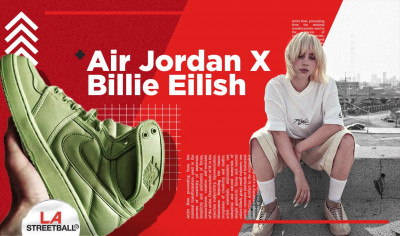 Air Jordan X Billie Eilish Bikin Sneakers 100% Bahan Vegan thumbnail